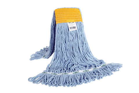 Syn-Pro® Synthetic Looped End Wet Mop Wide Band Blue 24oz