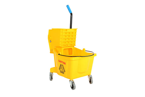 26 Qt Sidepress Bucket and Wringer Yellow