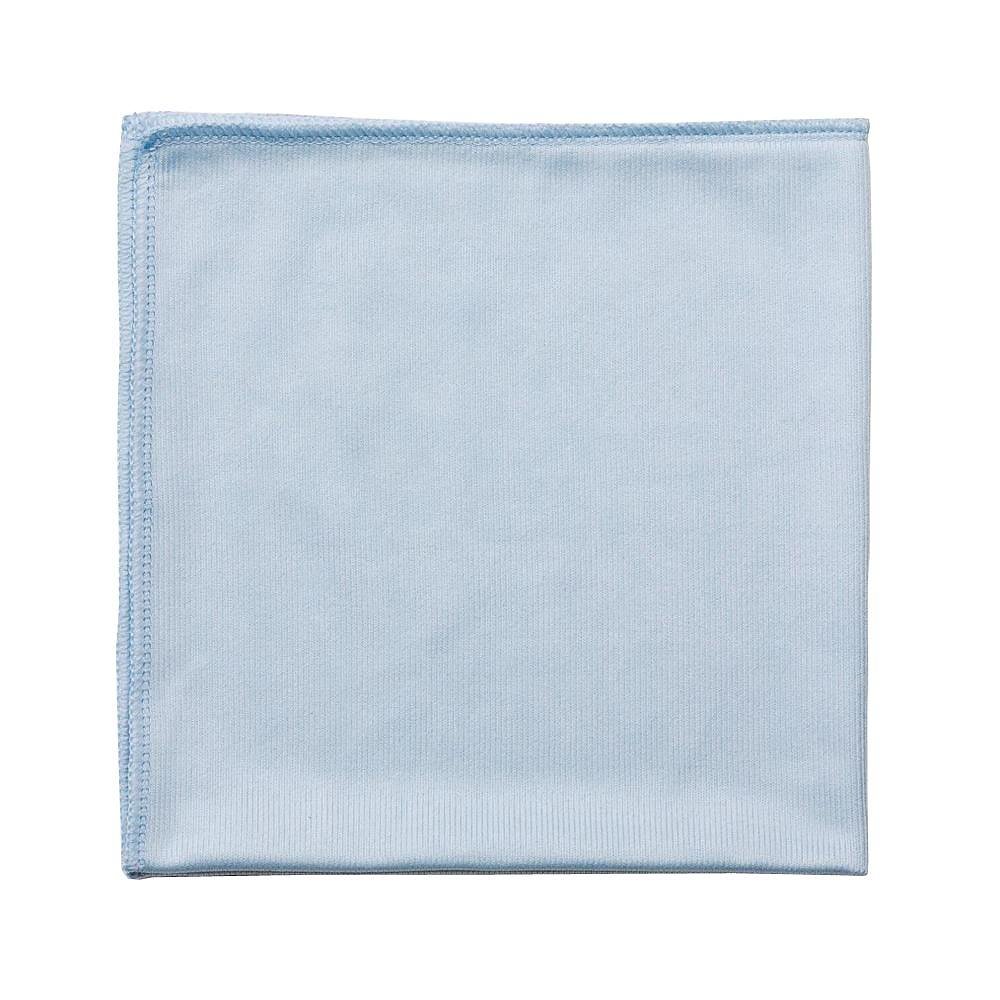 14”x14” Glass/Mirror Microfiber Cloth Blue