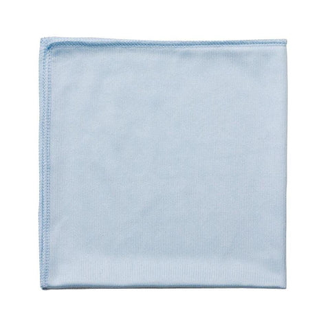 14”x14” Glass/Mirror Microfiber Cloth Blue