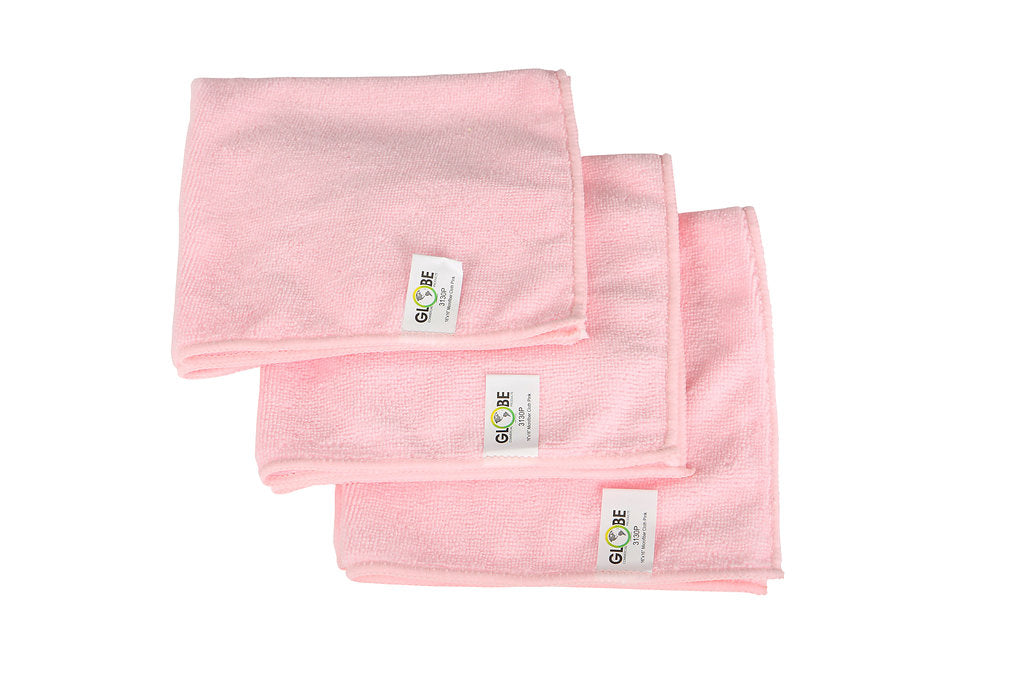 16"x16" Microfiber Cloth 240GSM Pink
