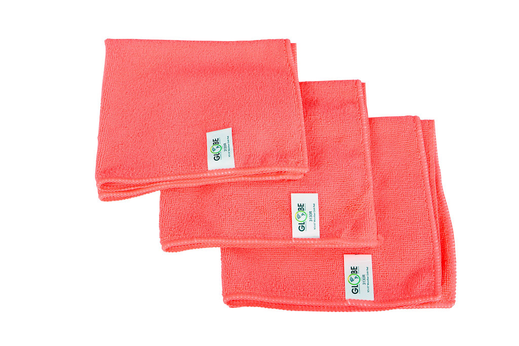 16"x16" Microfiber Cloth 240GSM Red