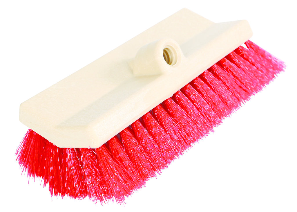 10" Bi-Level Brush Stiff Red Fibre