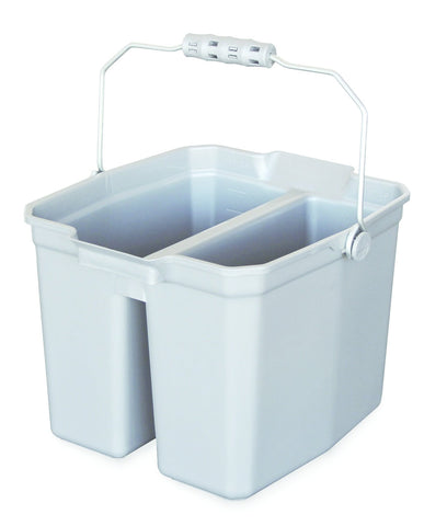 15 Qt Double Bucket Grey