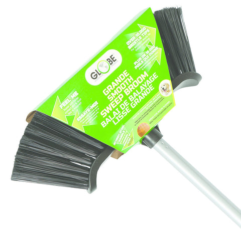 14" Spartan Premium Curved Magnetic Broom w/ 48" Metal Handle