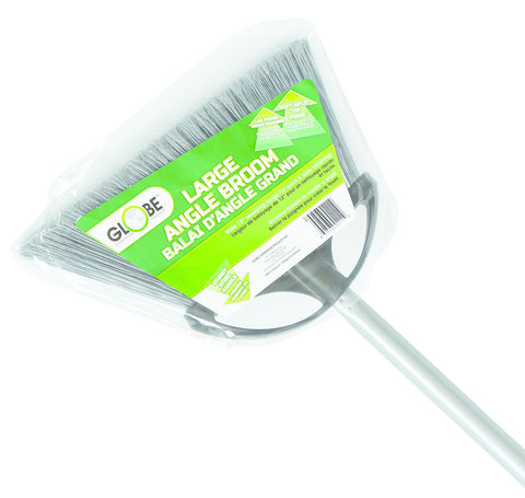 12" Large Angle Broom w/ 48" Metal Handle