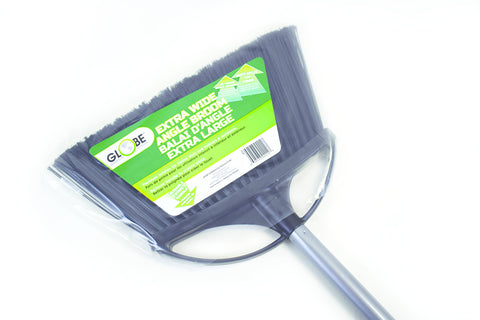 13" Extra Wide Angle Broom w/ 48" Metal Handle