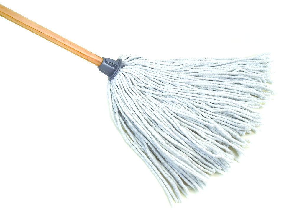 12oz Synthetic  Yacht Mop w/ 54" Wood Handle