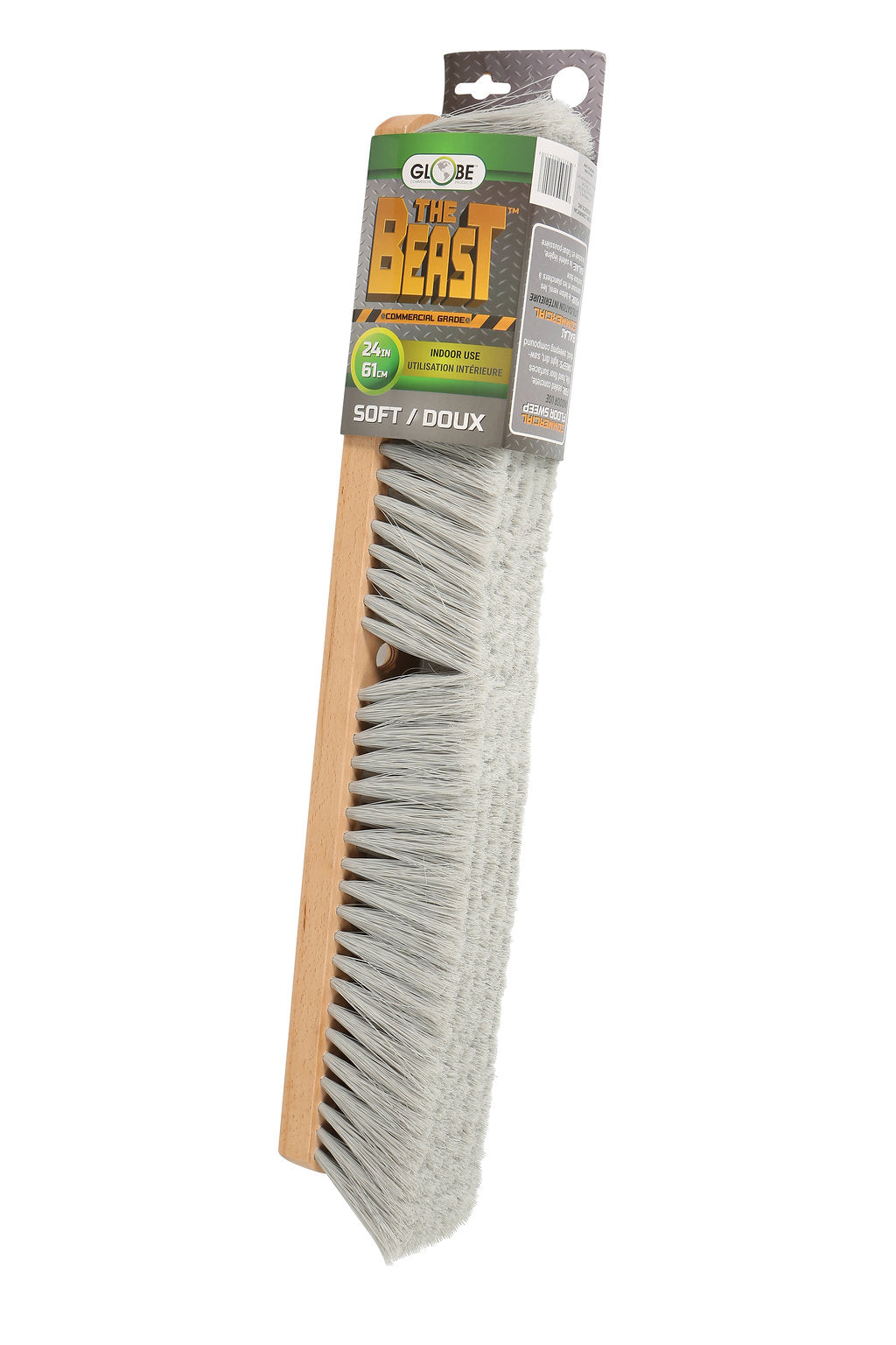 24" Wood Block Commercial push broom head-Soft