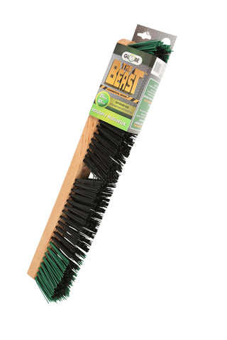 24" Wood Block Commercial Push broom head-Rough