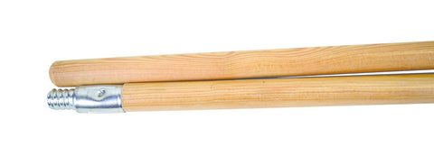 15/16" x 54" Threaded Metal-Tip Lacq Wood Handle