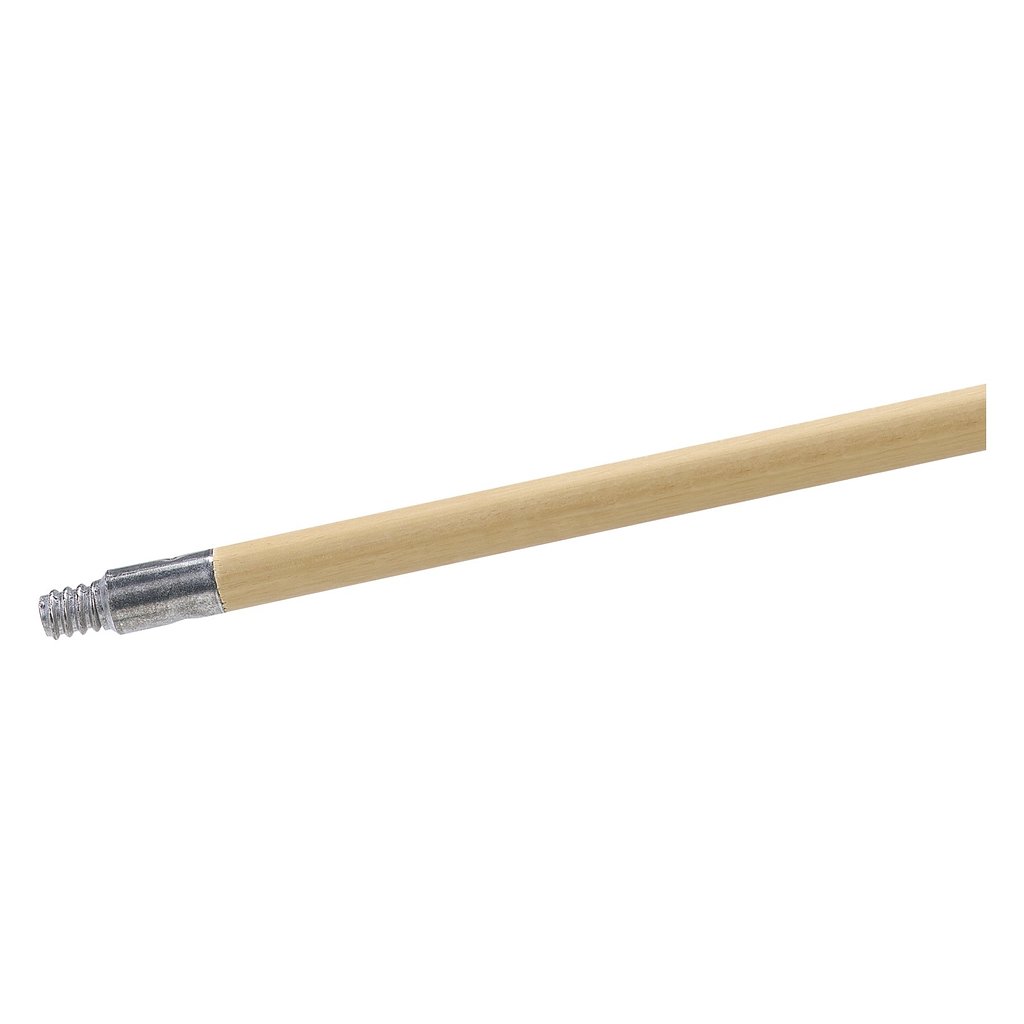 15/16" x 60" Threaded Metal-Tip Lacq Wood Handle
