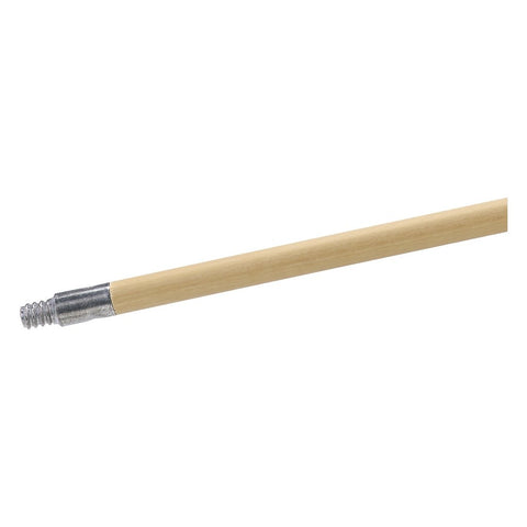 15/16" x 60" Threaded Metal-Tip Lacq Wood Handle