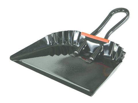 12" Metal Dustpan Black