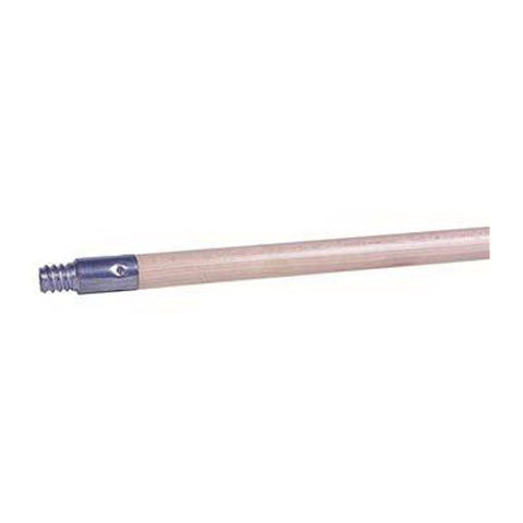 1 1/8" x 60" Threaded Metal Tip Lacq Wood Handle